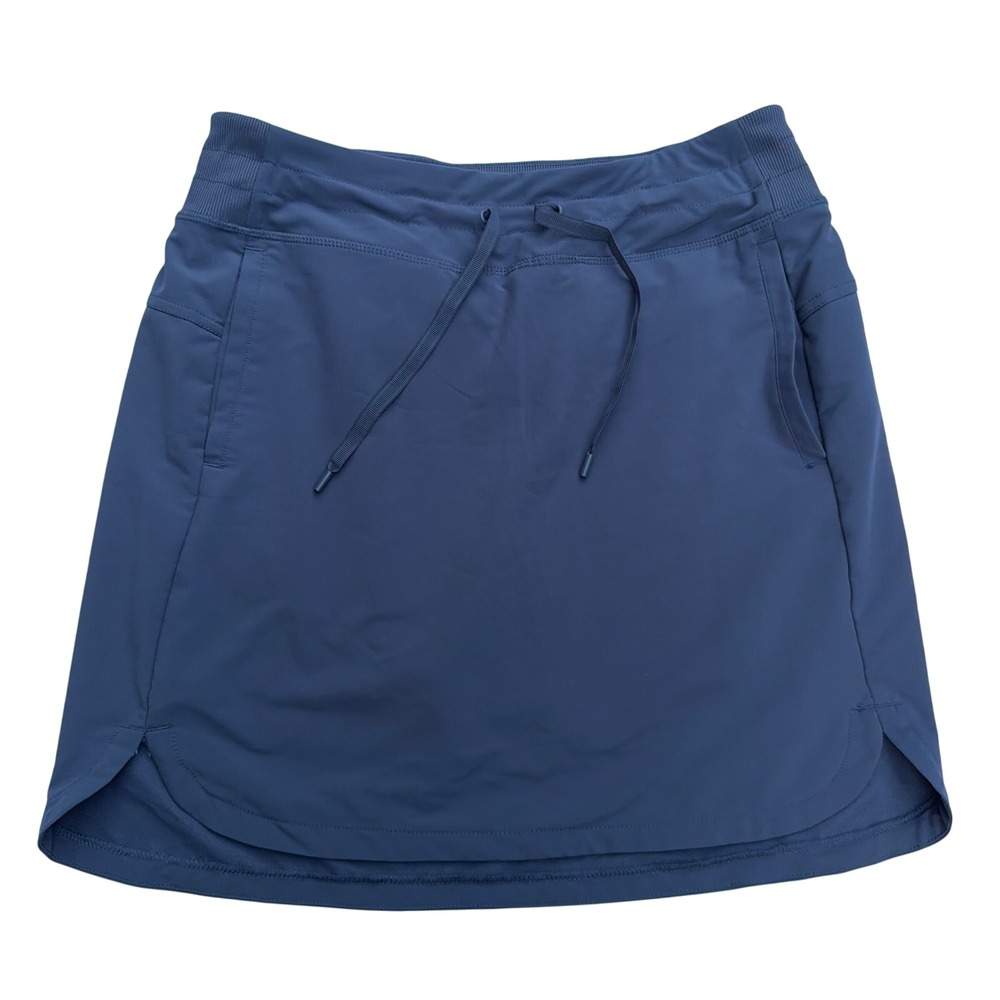 Kirkland Signature Active Skort Drawstring Pockets Slate Blue Tenniscore M